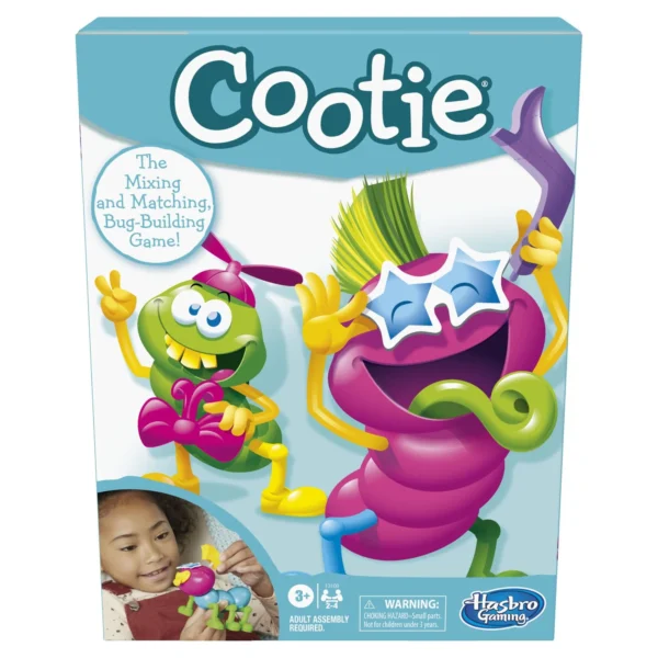 Cootie Mixing and Matching Bug-Building Game for Preschoolers and Kids Ages 3 and Up, for 2-4 Players