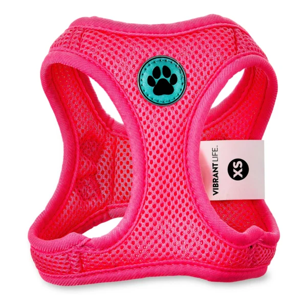 Vibrant Life, Dog Harness, Mesh Adjustable, Reflective Dog Walking Pet Harness, Pink, Size XS