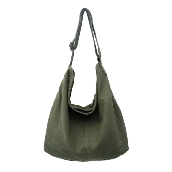 Tote Bag for Woman, Casual Canvas Bag Female Large Capacity Handbag, Suitable for Work, School and Picnics, Green